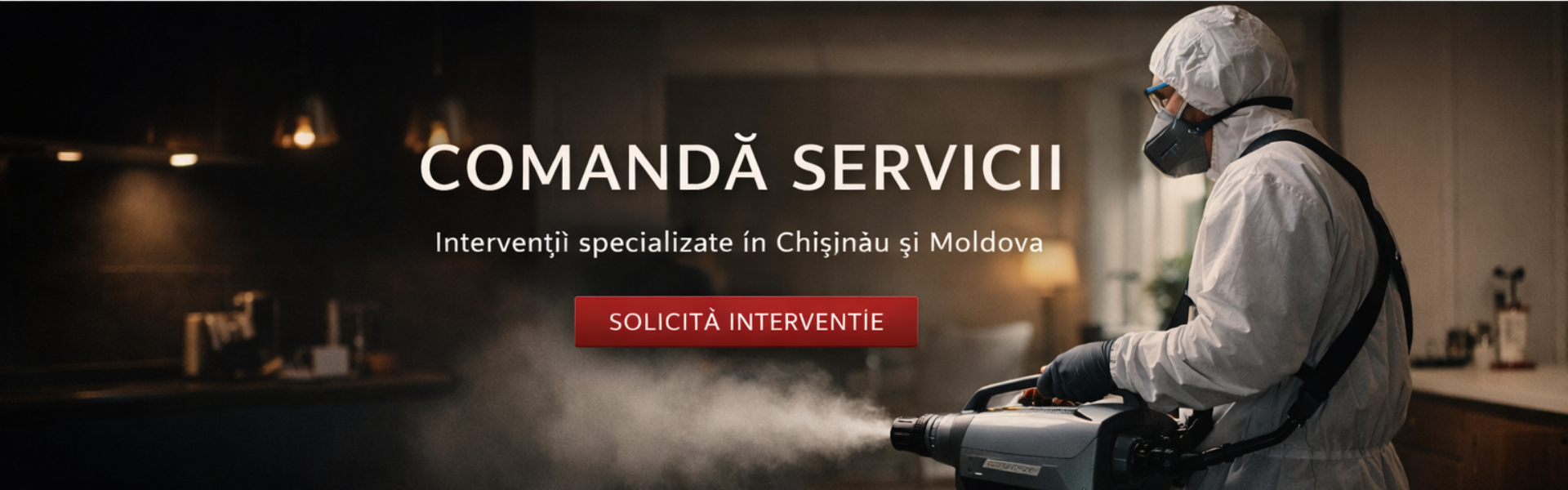 Comandă servicii profesionale de dezinsecție și deratizare Stop Insect în Chișinău